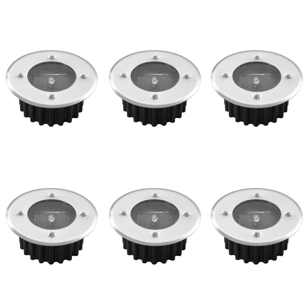 Solar 6 Pcs Round Ground Spot