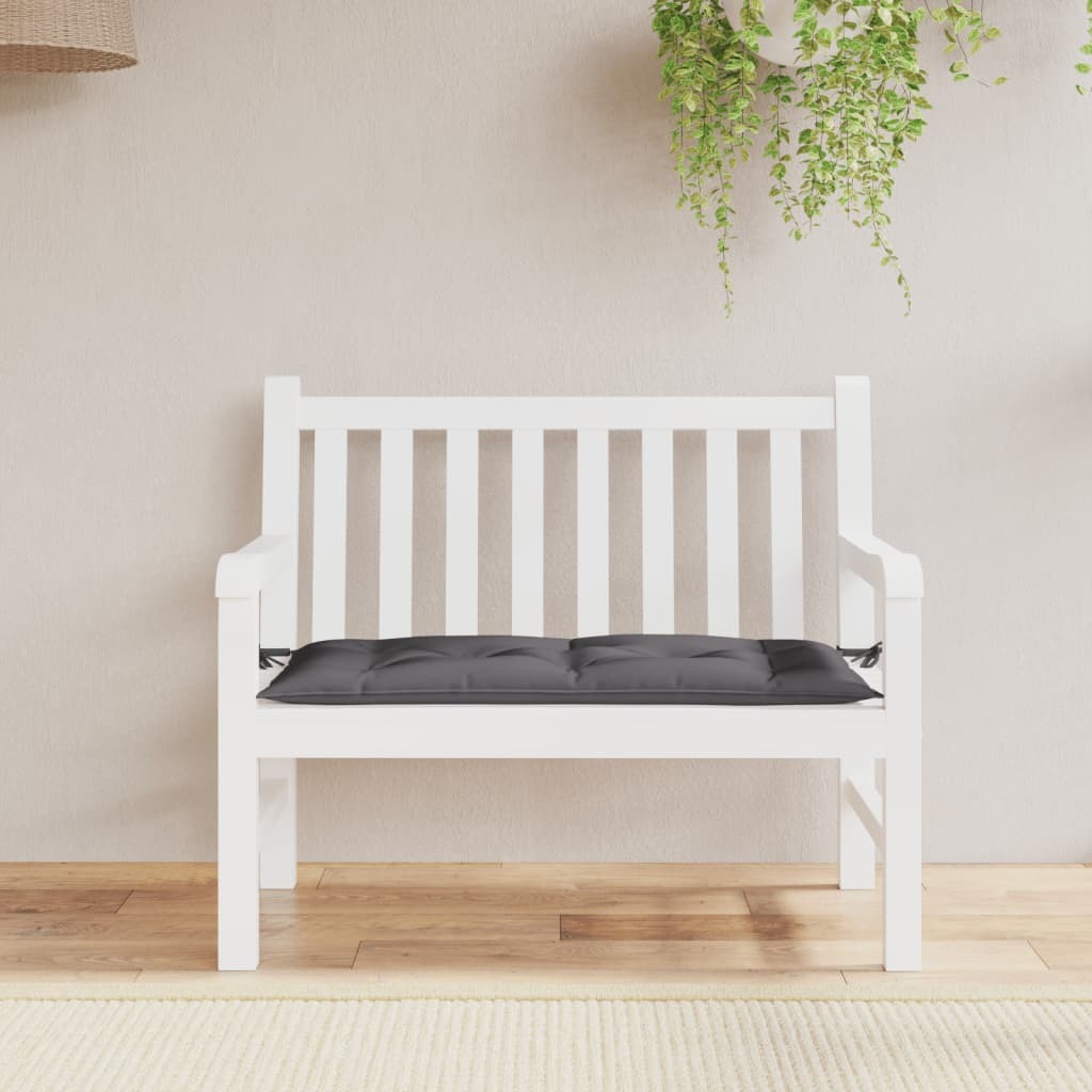 Garden Bench Cushion Anthracite 39.4"x19.7"x2.8" Oxford Fabric