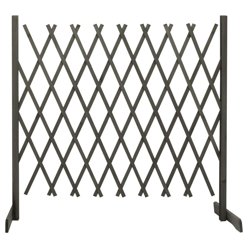 Garden Trellis Fence Gray 70.9"x39.4" Solid Firwood