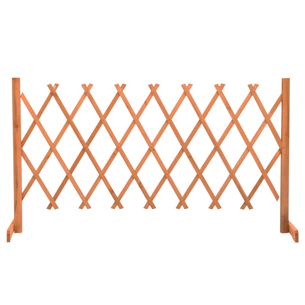 Garden Trellis Fence Orange 59.1"x31.5" Solid Firwood