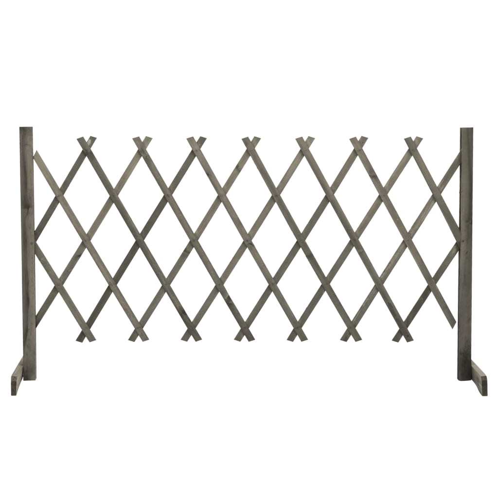 Garden Trellis Fence Gray 59.1"x31.5" Solid Firwood