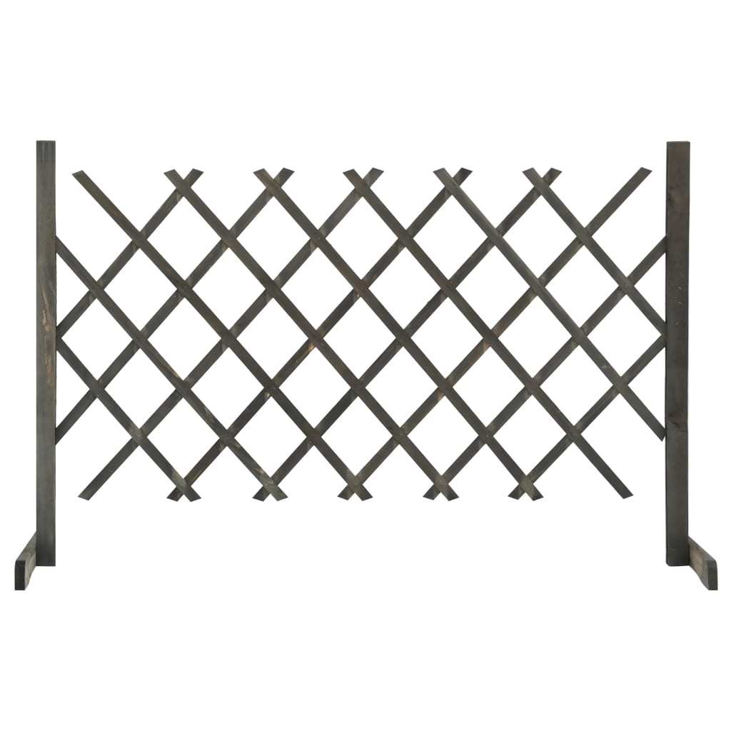 Garden Trellis Fence Gray 47.2"x35.4" Solid Firwood