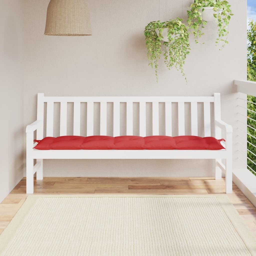 Garden Bench Cushion Red 70.9"x19.7"x2.8" Oxford Fabric