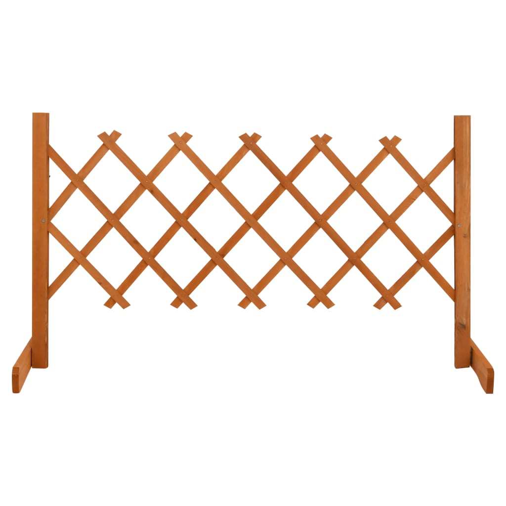 Garden Trellis Fence Orange 47.2"x23.6" Solid Firwood