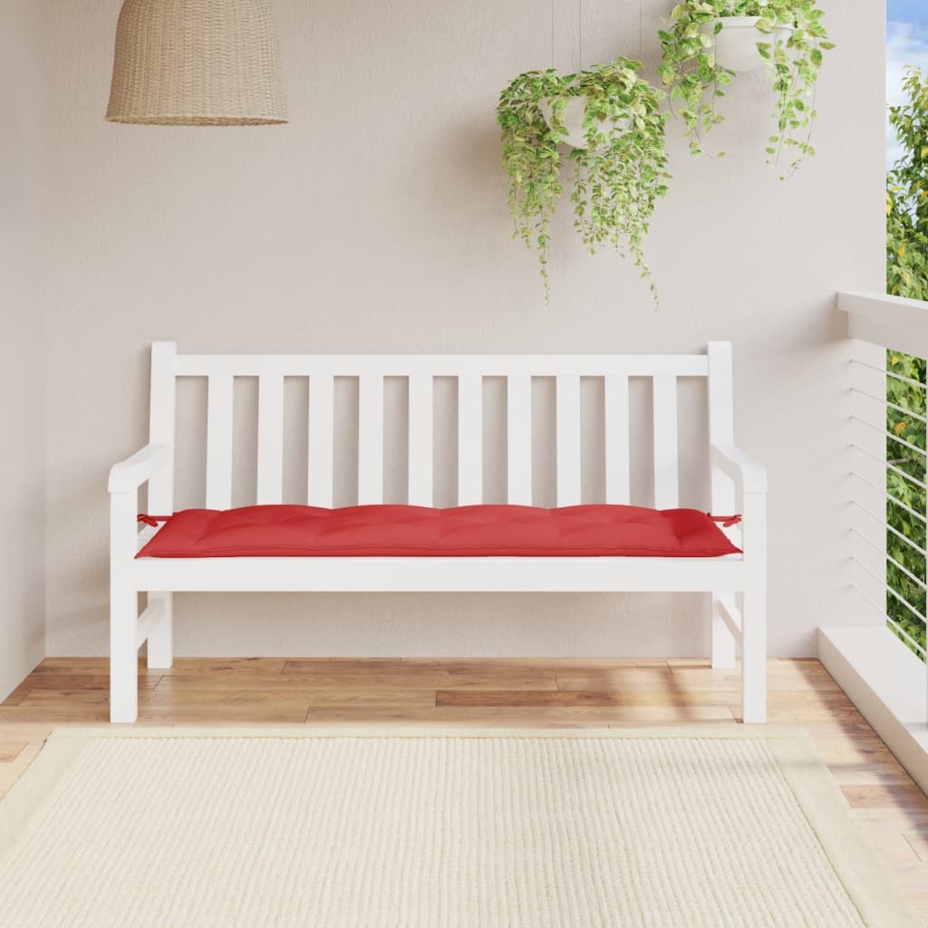 Garden Bench Cushion Red 59.1"x19.7"x2.8" Oxford Fabric