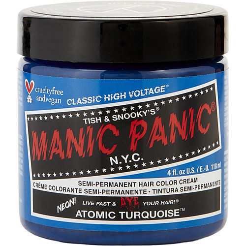 MANIC PANIC by Manic Panic HIGH VOLTAGE SEMI-PERMANENT HAIR COLOR CREAM - # ATOMIC TURQUOISE 4 OZ