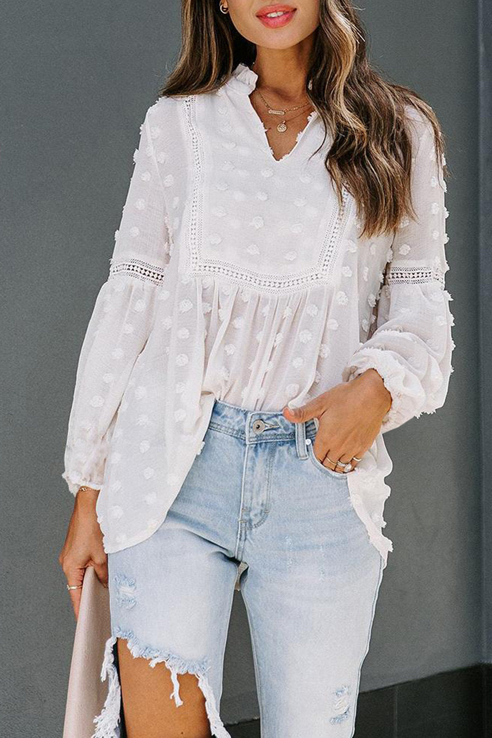 Charming Ruffle Chiffon Blouse