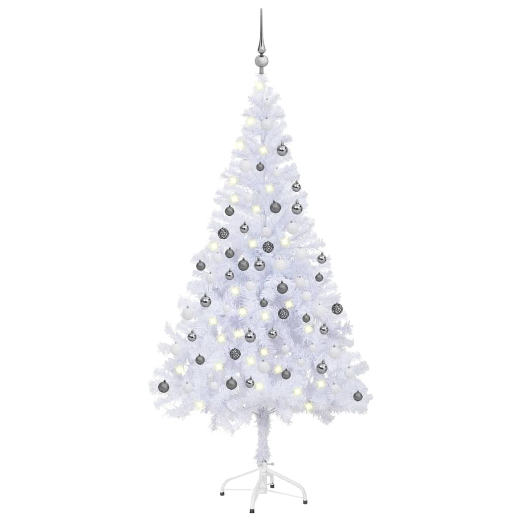 Artificial Pre-lit Christmas Tree with Ball Set 47.2" 230 Branches