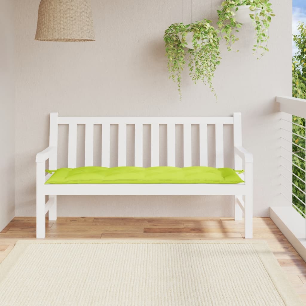 Garden Bench Cushion Bright Green 59.1"x19.7"x2.8" Oxford Fabric