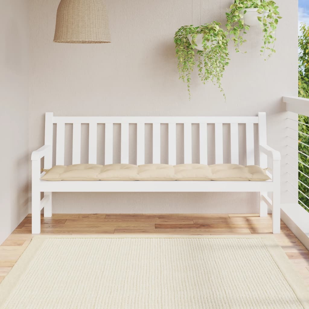 Garden Bench Cushion Beige 70.9"x19.7"x2.8" Oxford Fabric