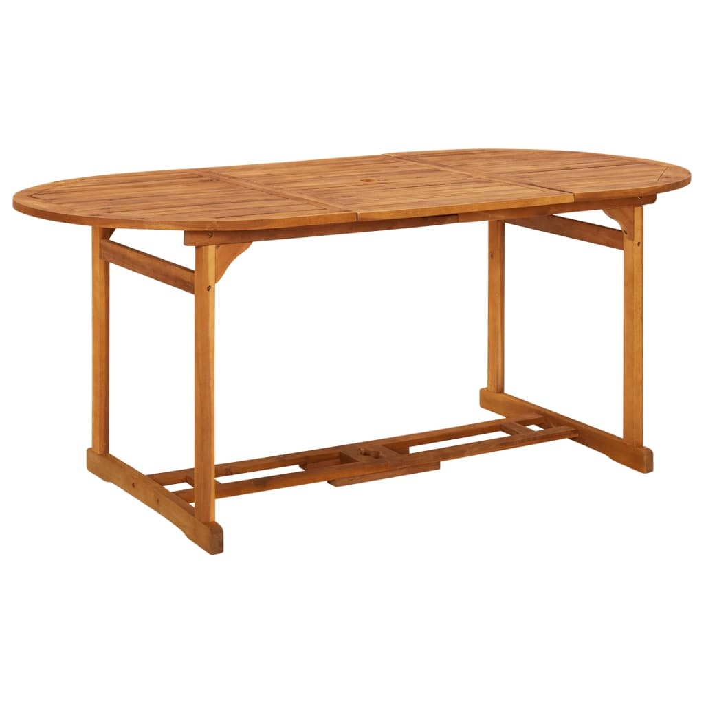 Patio Dining Table 70.9"x35.4"x29.5" Solid Acacia Wood