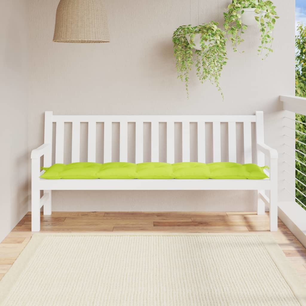 Garden Bench Cushion Bright Green 70.9"x19.7"x2.8" Oxford Fabric