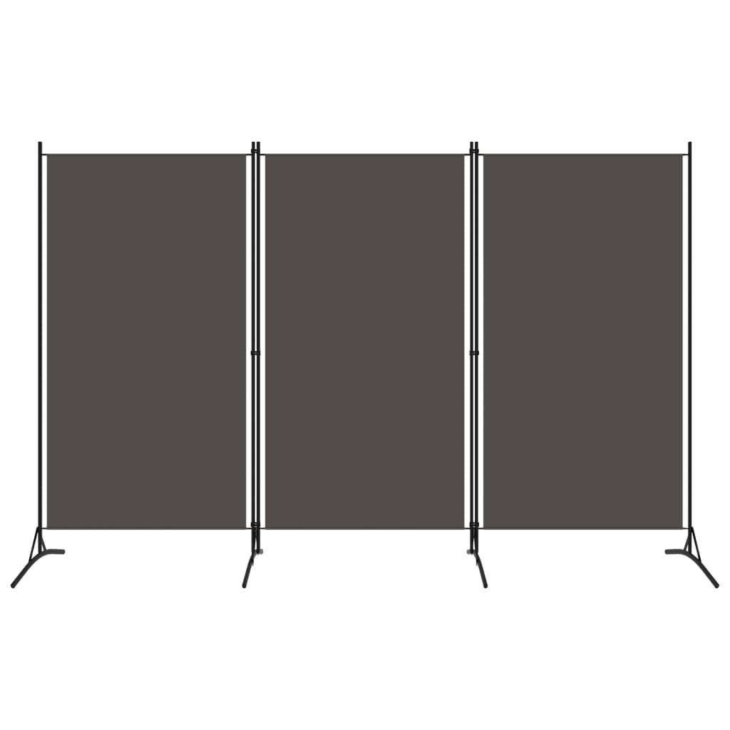 3-Panel Room Divider Anthracite 102.4"x70.9"