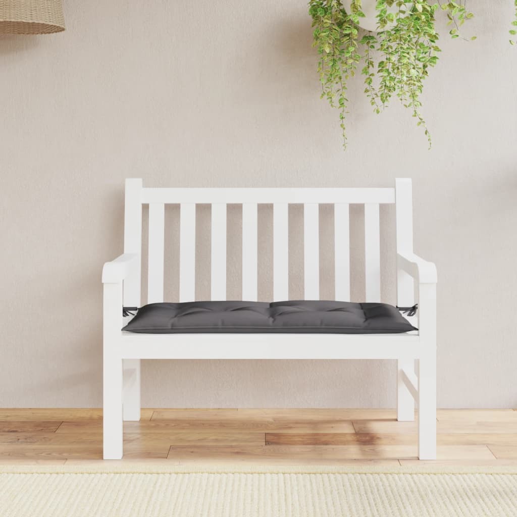 Garden Bench Cushion Anthracite 43.3"x19.7"x2.8" Oxford Fabric