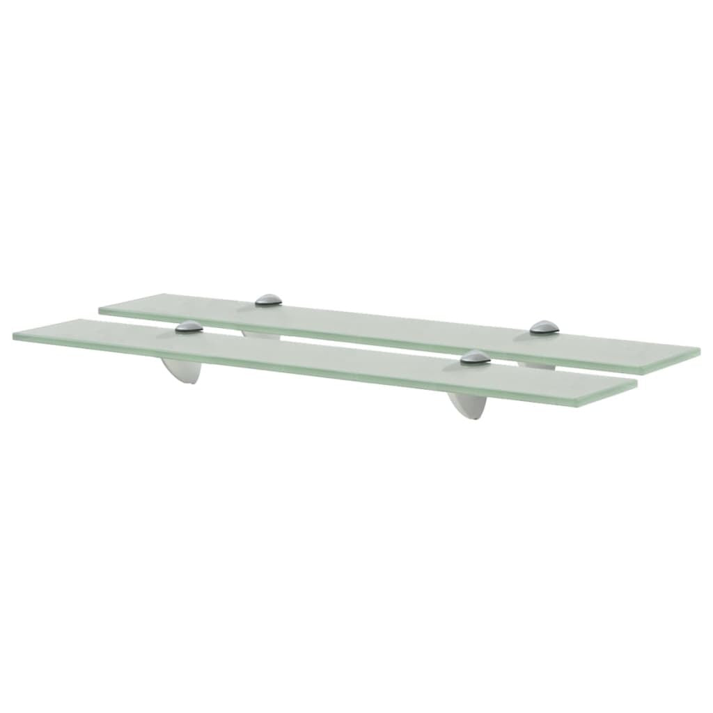 Floating Shelves 2 pcs Glass 23.6"x3.9" 0.3"