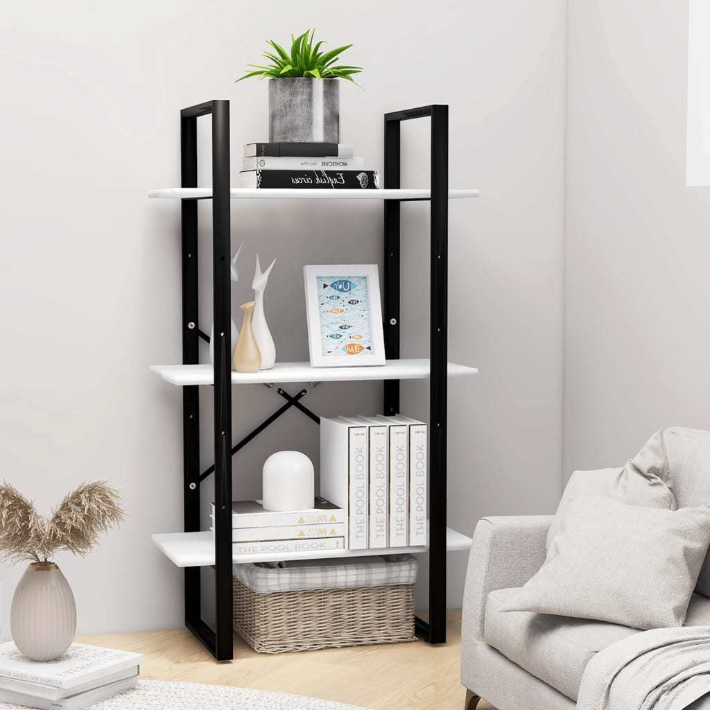 Storage Shelf White 23.6"x11.8"x41.3" Engineered Wood