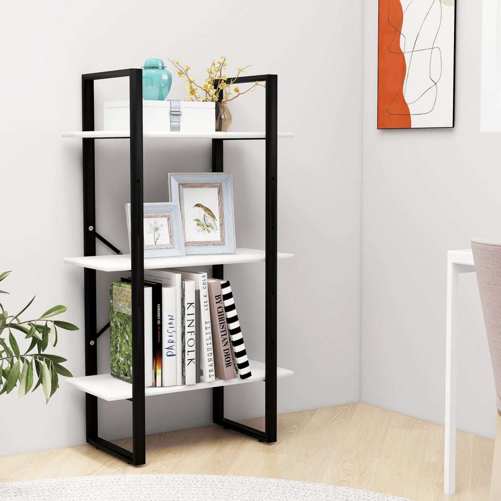 Storage Shelf White 23.6"x11.8"x41.3" Engineered Wood