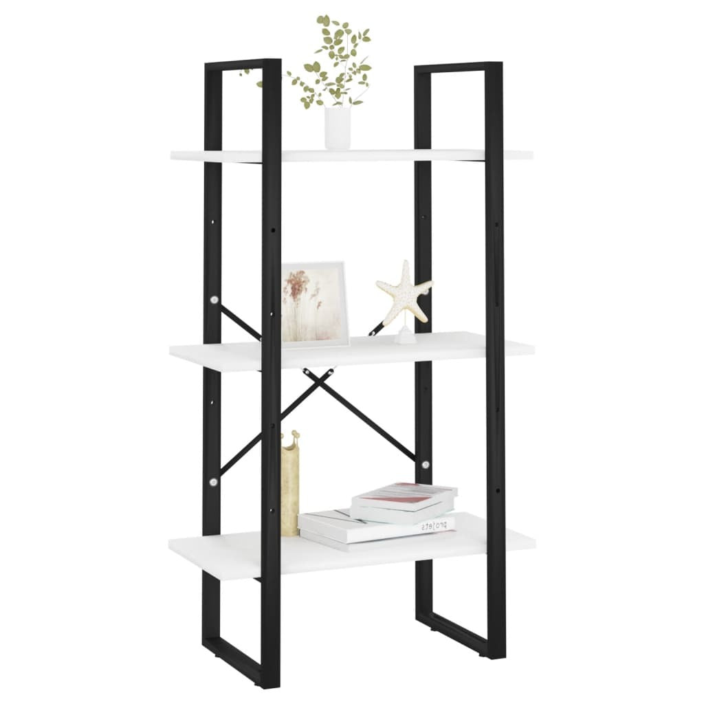 Storage Shelf White 23.6"x11.8"x41.3" Engineered Wood
