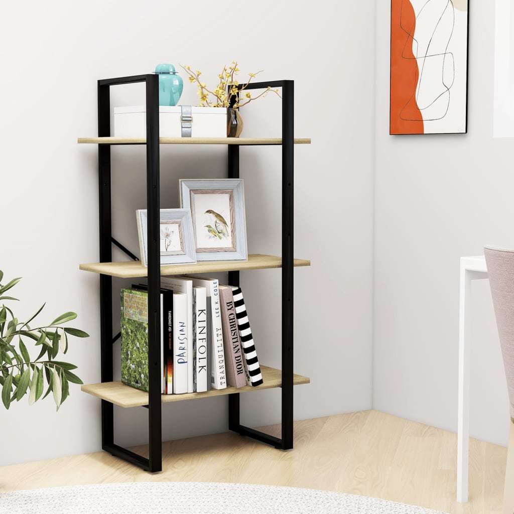 Storage Shelf Sonoma Oak 23.6"x11.8"x41.3" Engineered Wood
