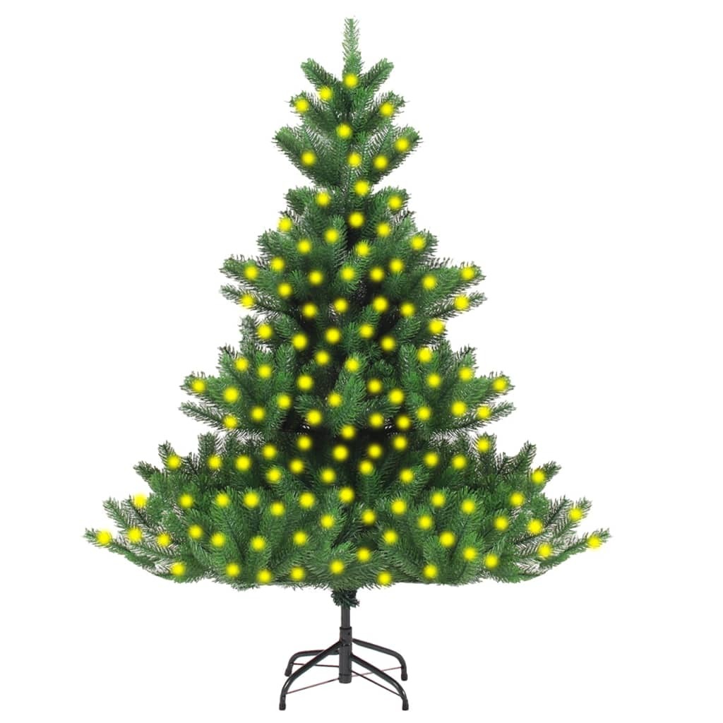 Nordmann Fir Artificial Pre-lit Christmas Tree Green 82.7"