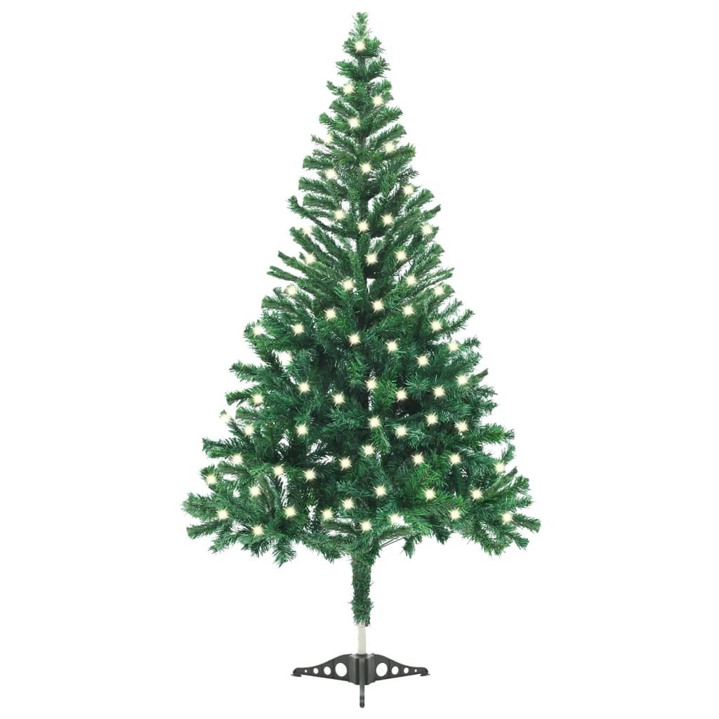 Artificial Pre-lit Christmas Tree with Stand 47.2" 230 Branches