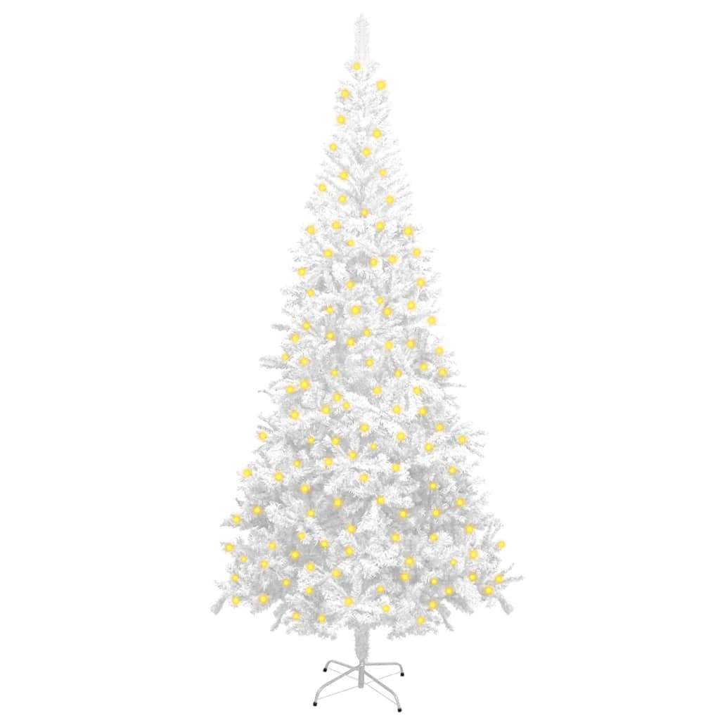 Artificial Pre-lit Christmas Tree L 94.5" White