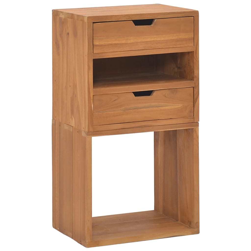 Storage Cabinet 15.7"x11.8"x29.9" Solid Teak Wood