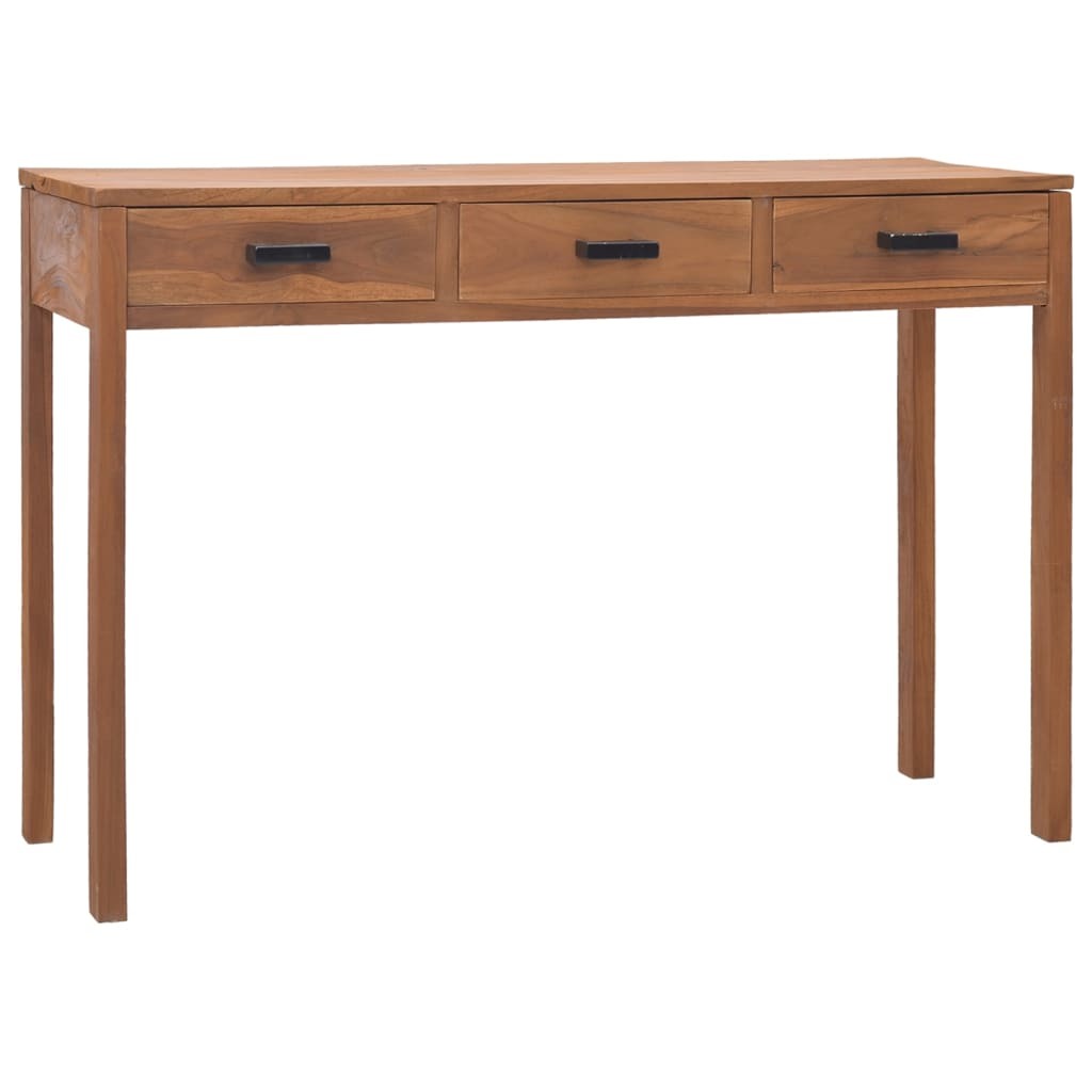 Office Desk 43.3"x15.7"x29.5" Solid Teak Wood