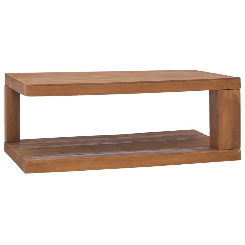 Coffee Table 35.4"x19.7"x13.8" Solid Teak Wood