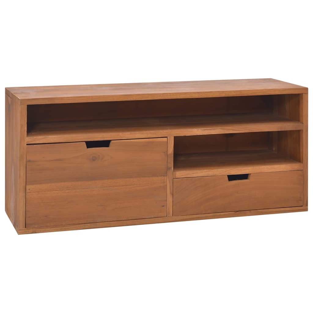 TV Stand 35.4"x11.8"x15.7" Solid Wood Teak