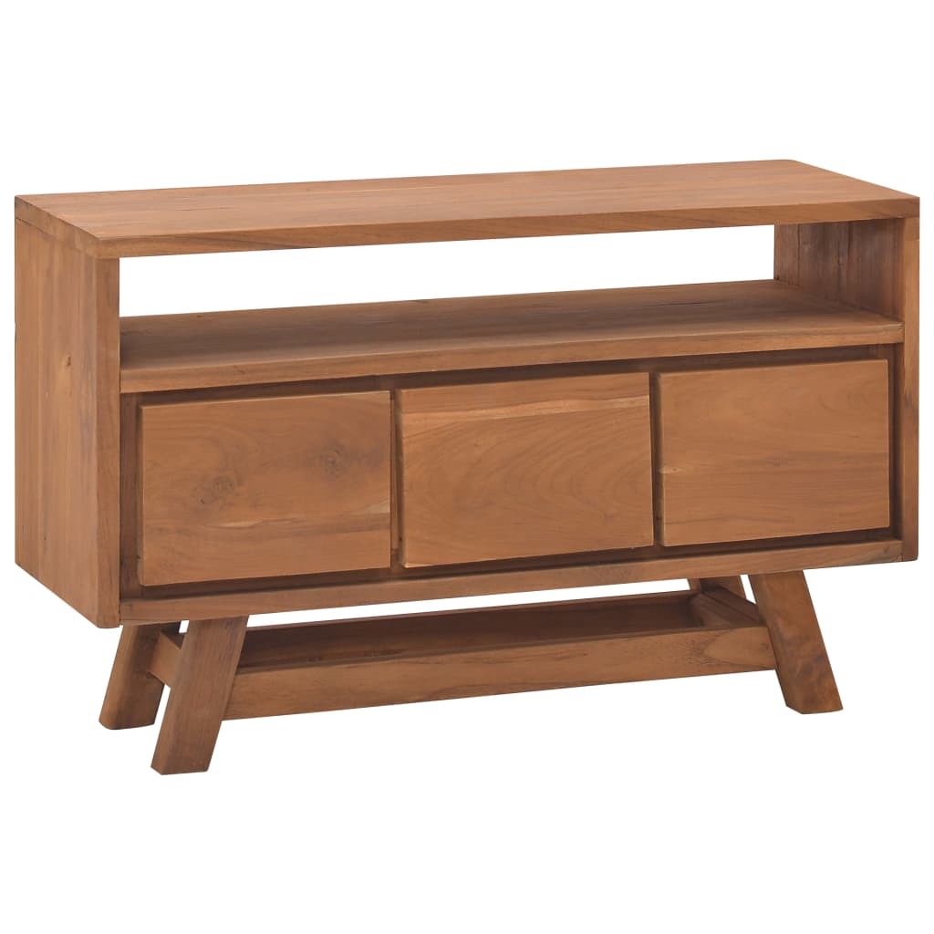 TV Stand 31.5"x11.8"x19.7" Solid Wood Teak