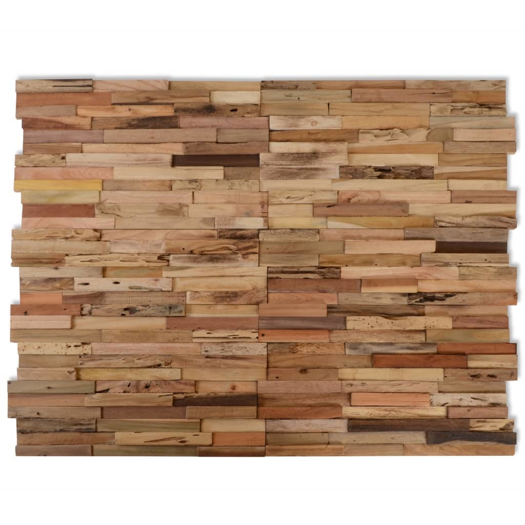 Wall Cladding Panels 10 pcs 11.1 ft² Recycled Teak Wood