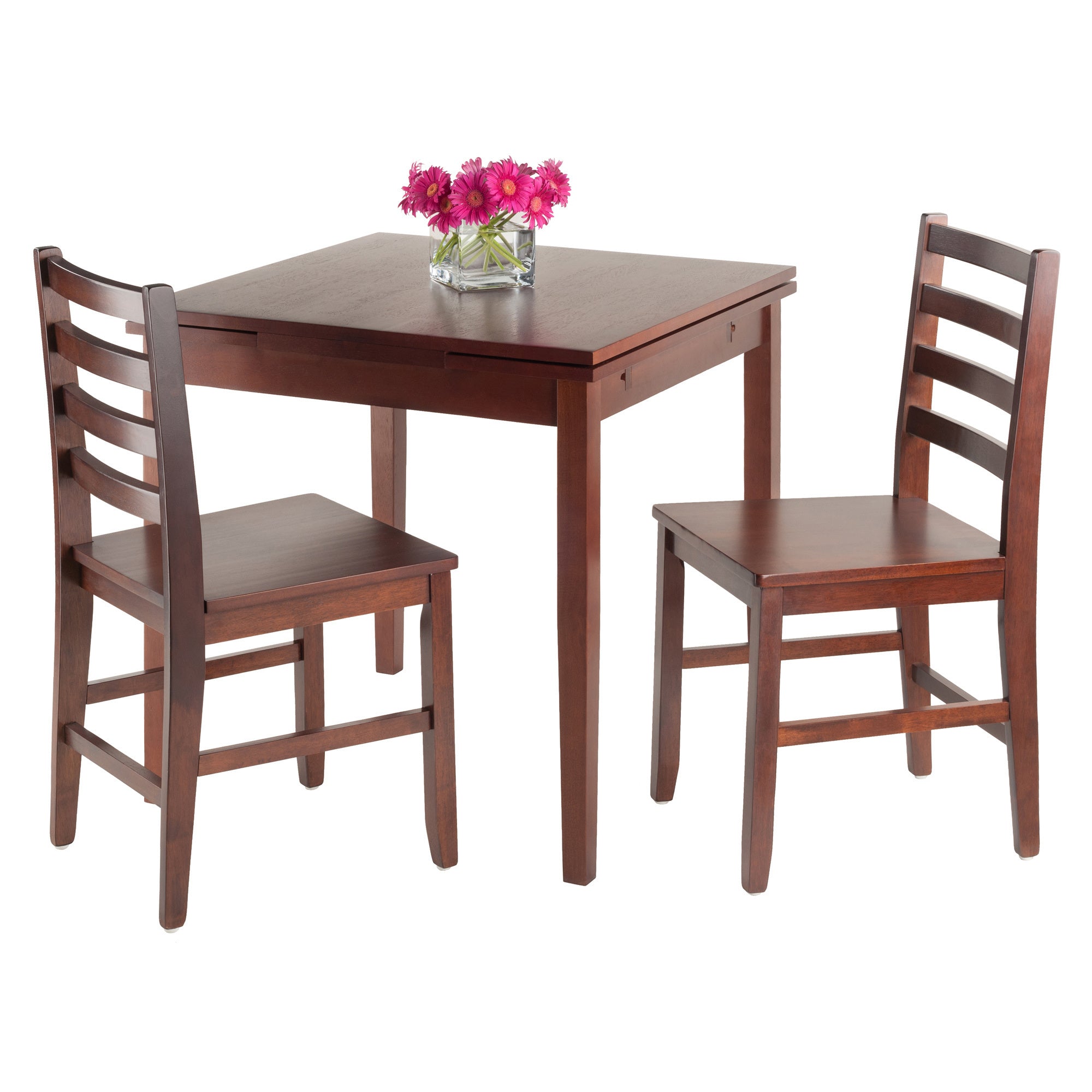 Pulman 3-Pc Set Extension Table w/ 2 Ladder Back Chairs