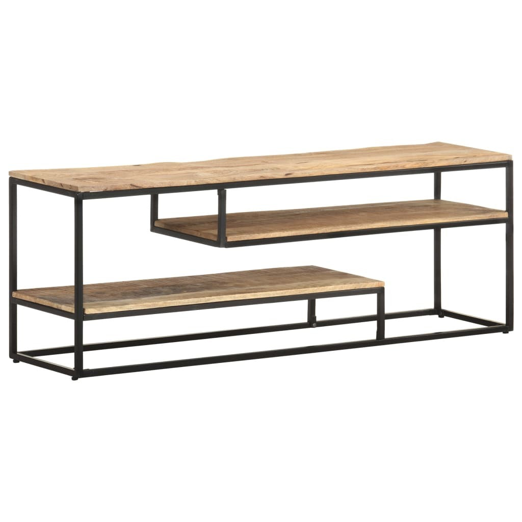 TV Stand 51.2"x11.8"x17.7" Rough Mango Wood