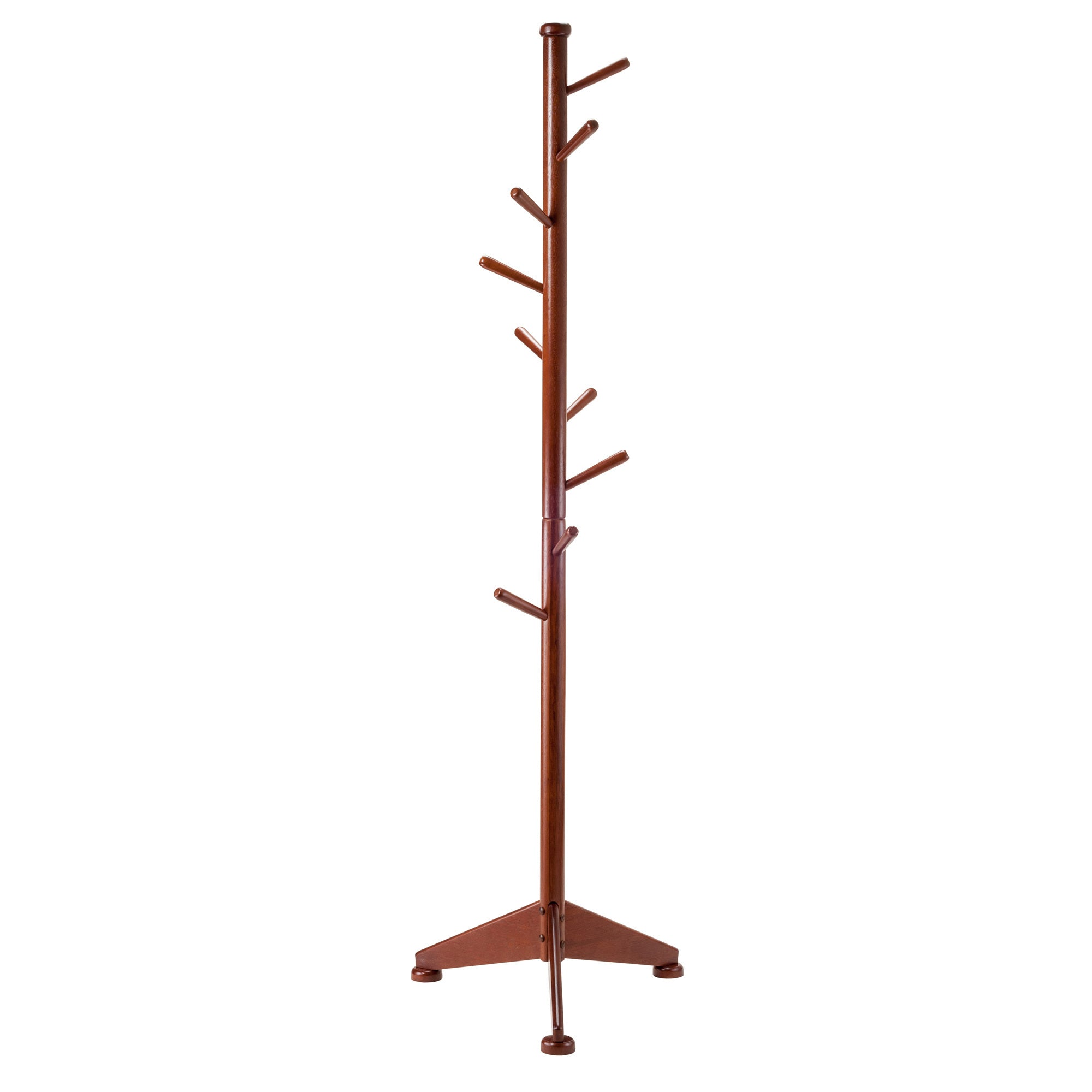 Lily Coat Tree 9 Pegs Walnut