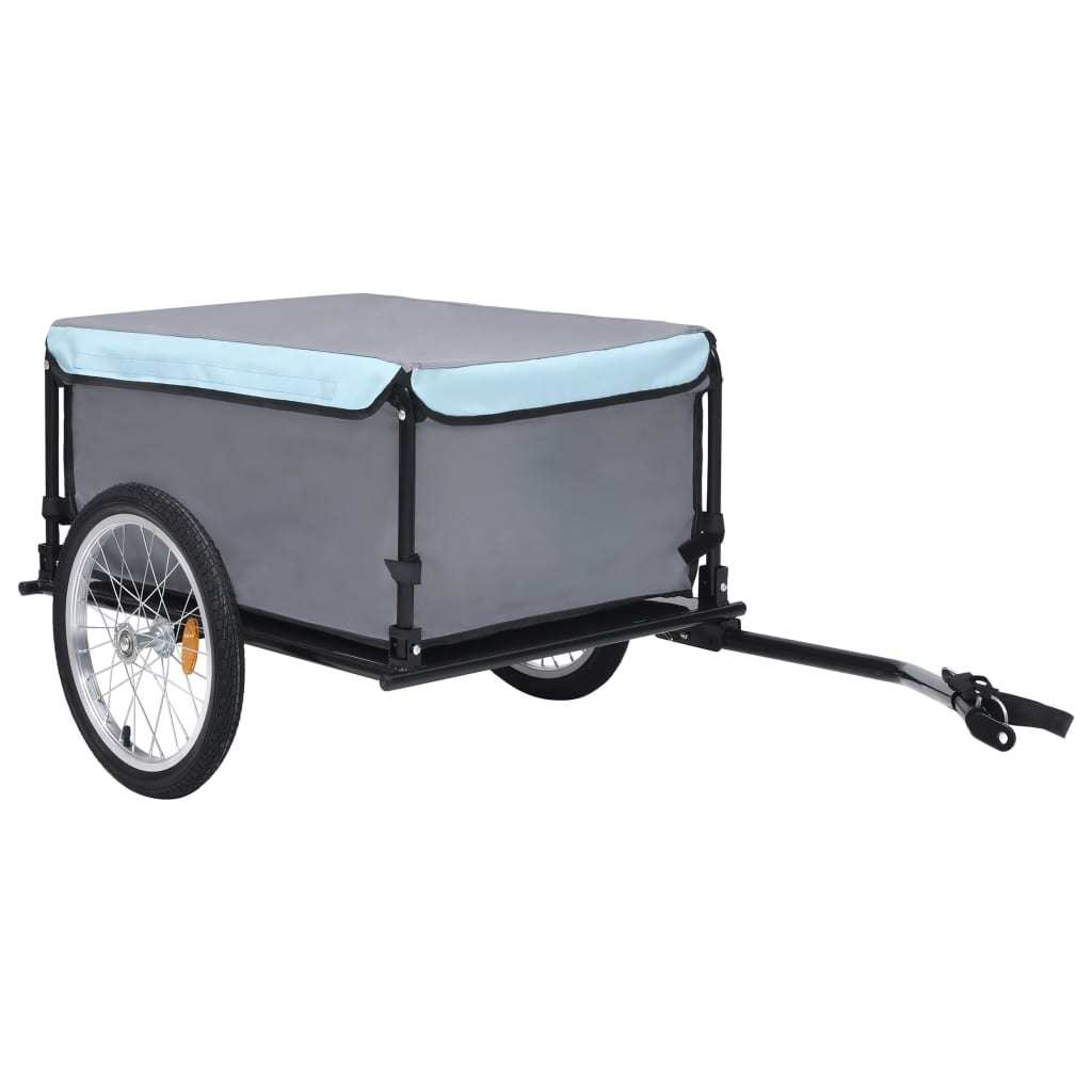 Bike Trailer Black and Blue 143.3 lb