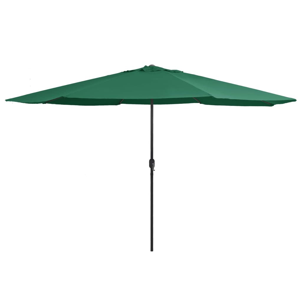 Outdoor Parasol with Metal Pole 157.5" Green