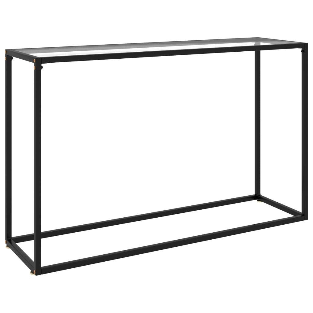 Console Table Transparent 47.2"x13.8"x29.5" Tempered Glass