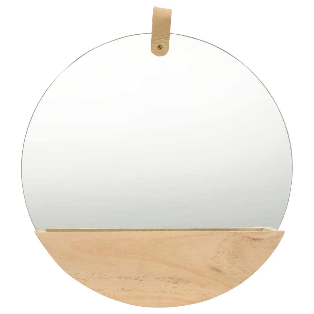 Wall Mirror Solid Pinewood 13.8"