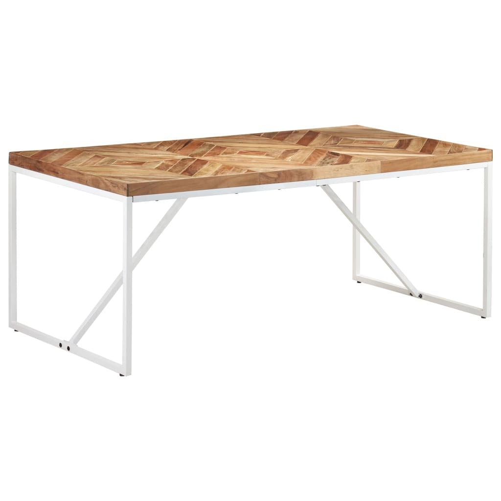 Dining Table 70.9"x35.4"x29.9" Solid Acacia and Mango Wood