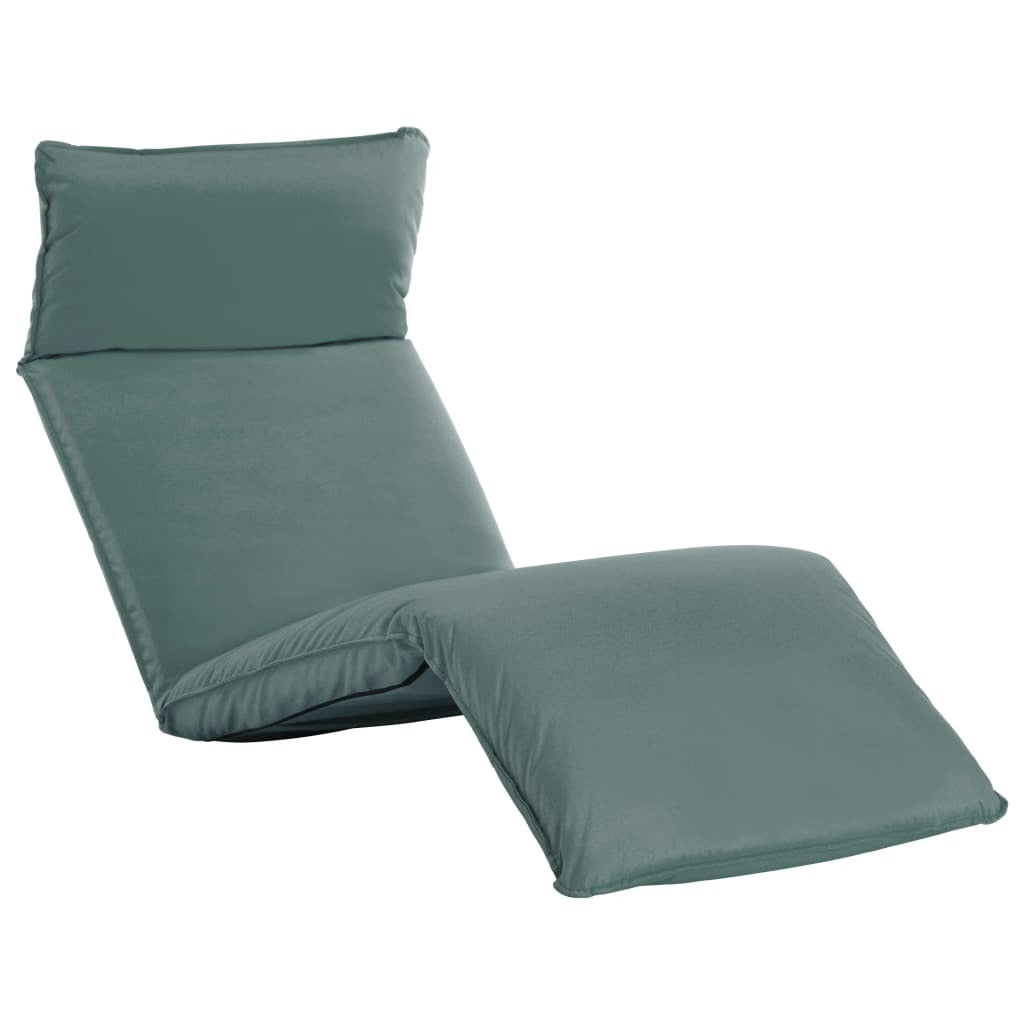 Foldable Sunlounger Oxford Fabric Gray