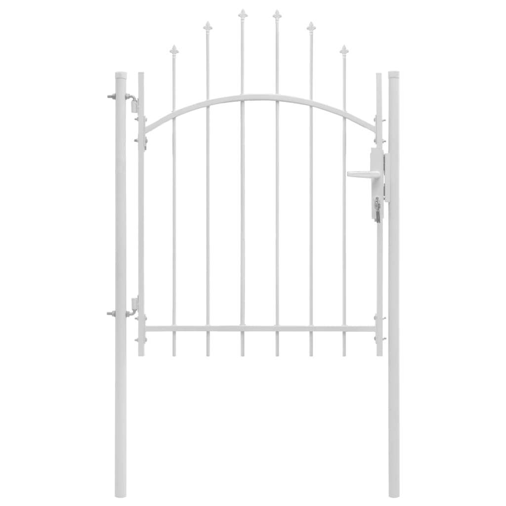 Garden Gate Steel 39.4"x78.7" White