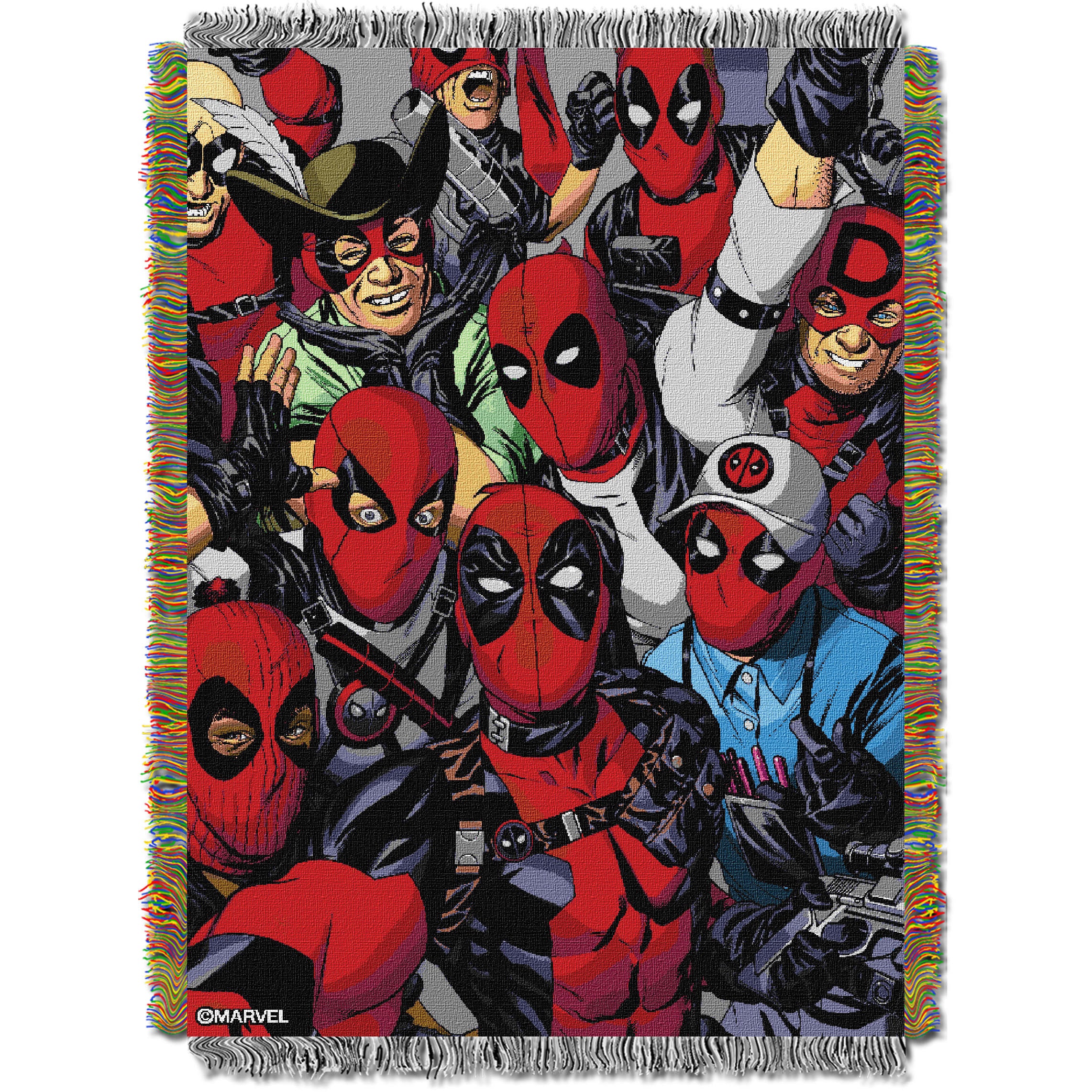 Deadpool We Are All Here Licensed 48"x 60" Woven Tapestry Throw by The Northwest Company