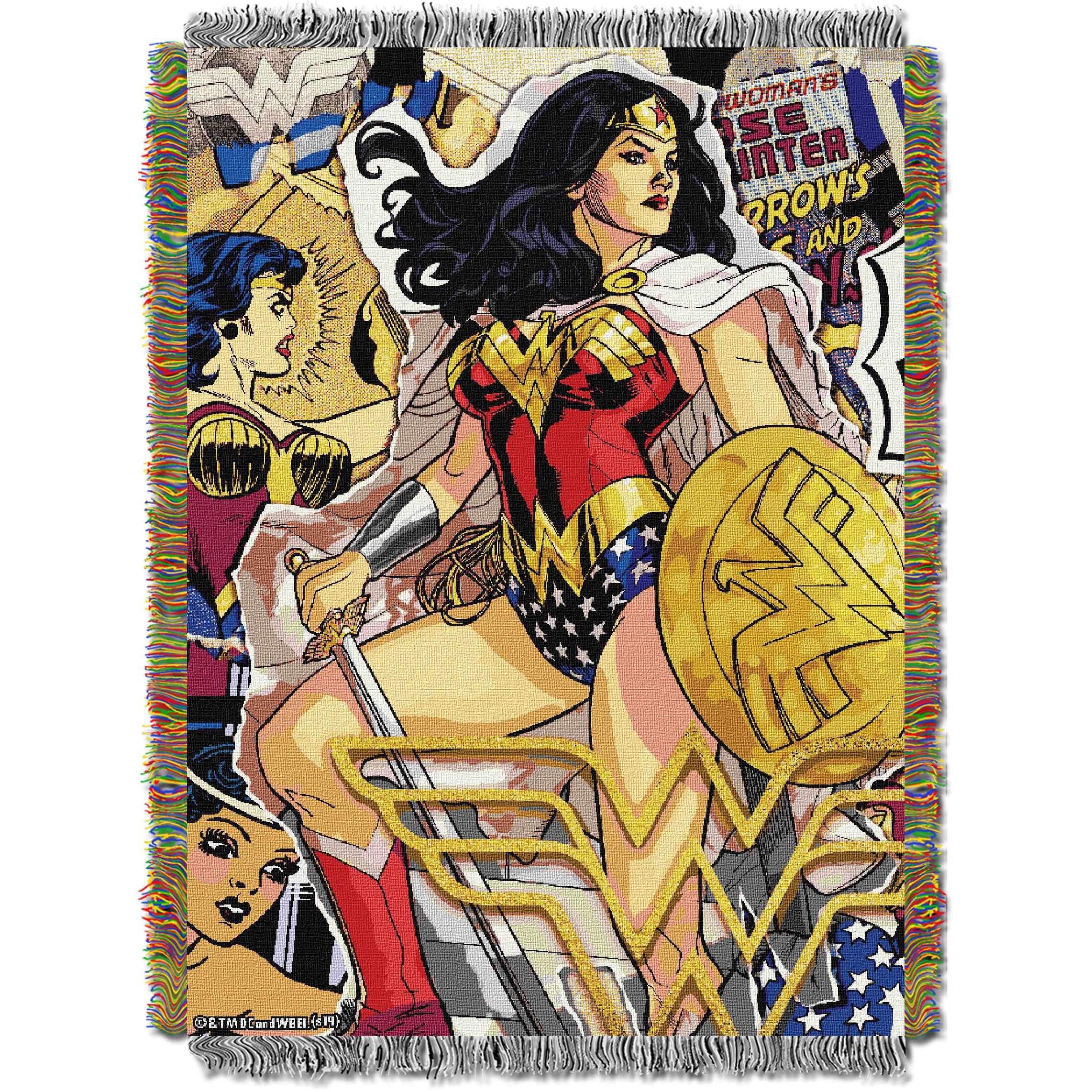 Wonder Woman - Gone Wonder Licensed 48"x 60" Woven Tapestry Throw by The Northwest Company