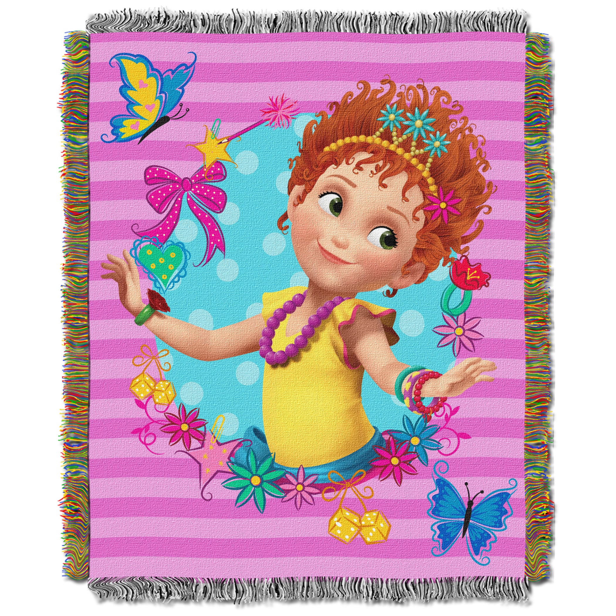 Fancy Nancy - Mademoiselle Licensed 48"x 60" Woven Tapestry Throw by The Northwest Company