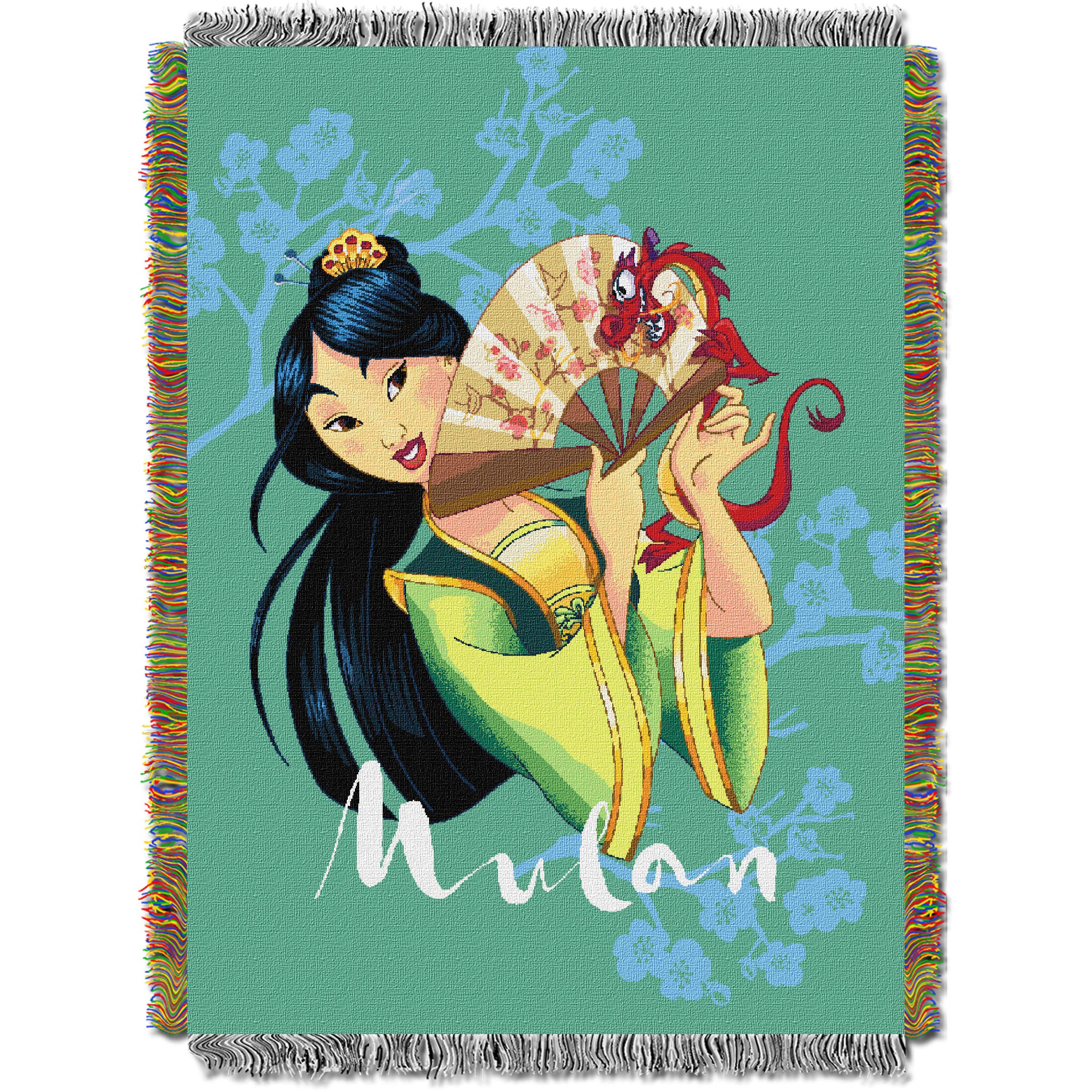 Princess Mulan - Tradition Licensed 48"x 60" Woven Tapestry Throw by The Northwest Company