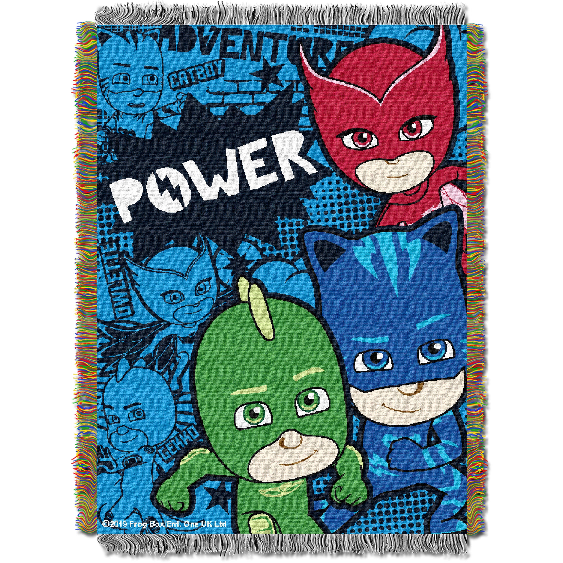 PJ Maske - Power Trio Licensed 48"x 60" Woven Tapestry Throw by The Northwest Company