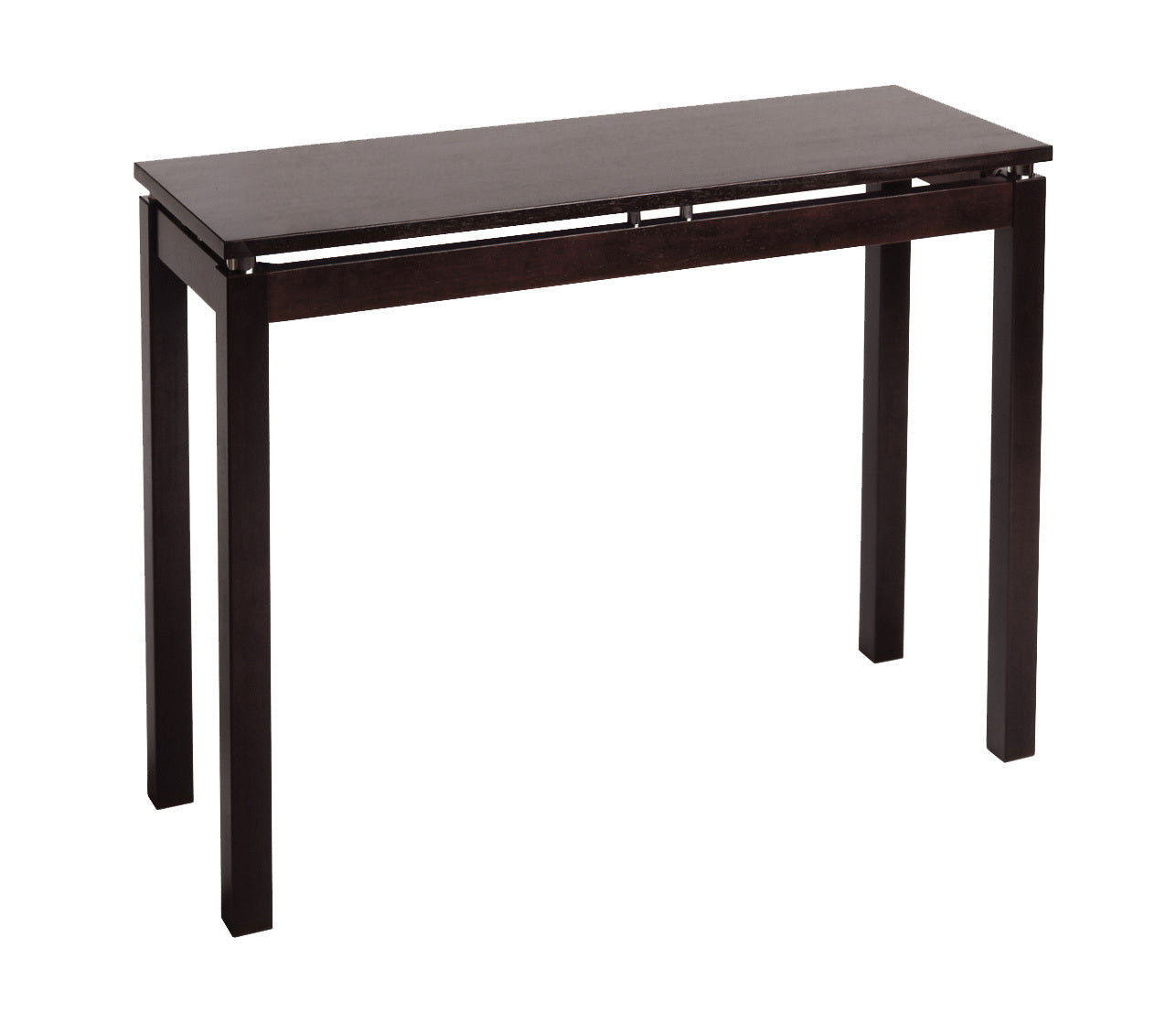 Linea Console / Hall Table with Chrome Accent