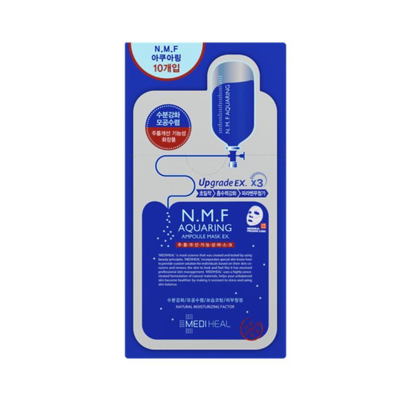 MEDIHEAL N.M.F AQUARING Ampoule Mask EX; 10 Sheets