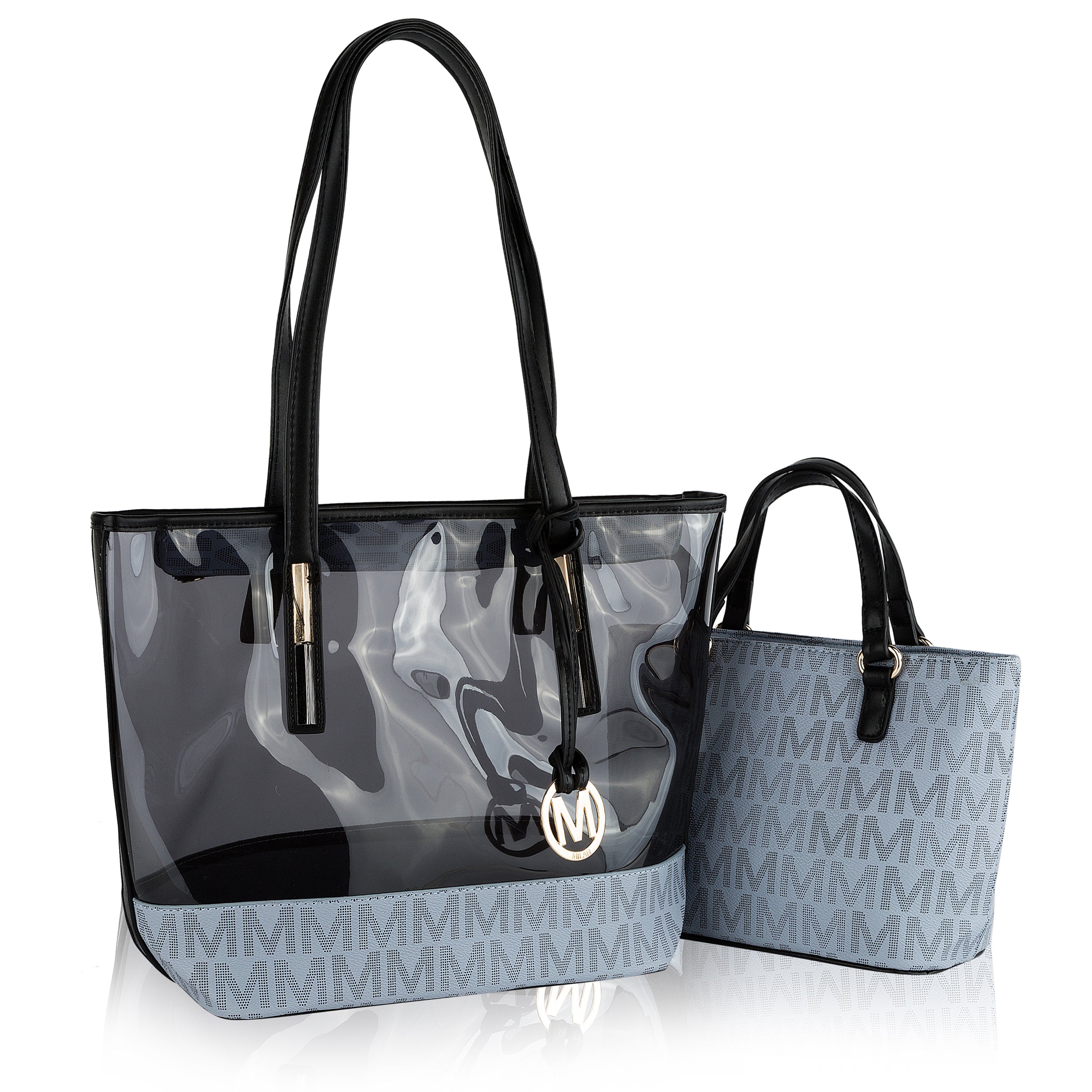 MKF Collection Tayla 2 PC Tote & Mini Handbg Vehan Leather Women by Mia K